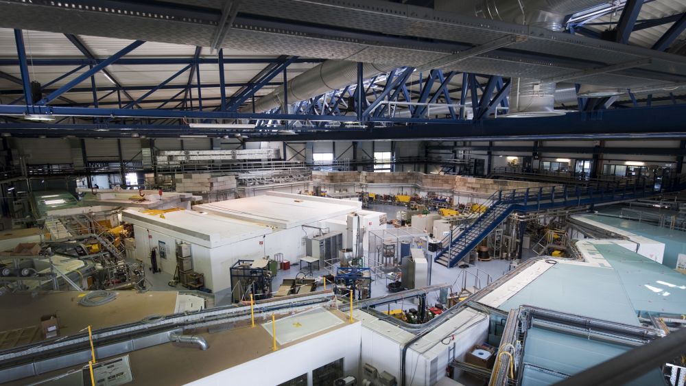 View from above of the KARA accelerator facility